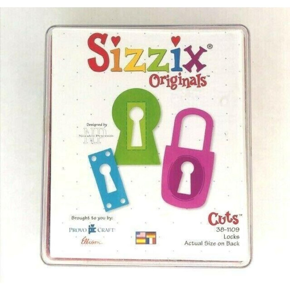 Sizzix Originals Red Die Provo Craft Ellison in Orig Case LOCKS